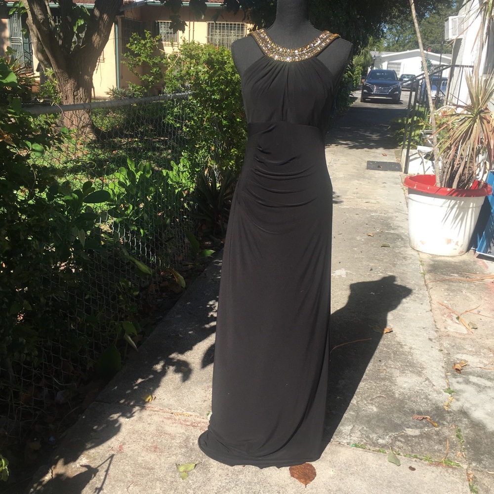 Black and gold evening gown, size S. Nordstrom